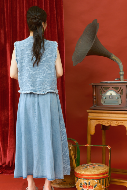 Azure Lace Two-Piece Set