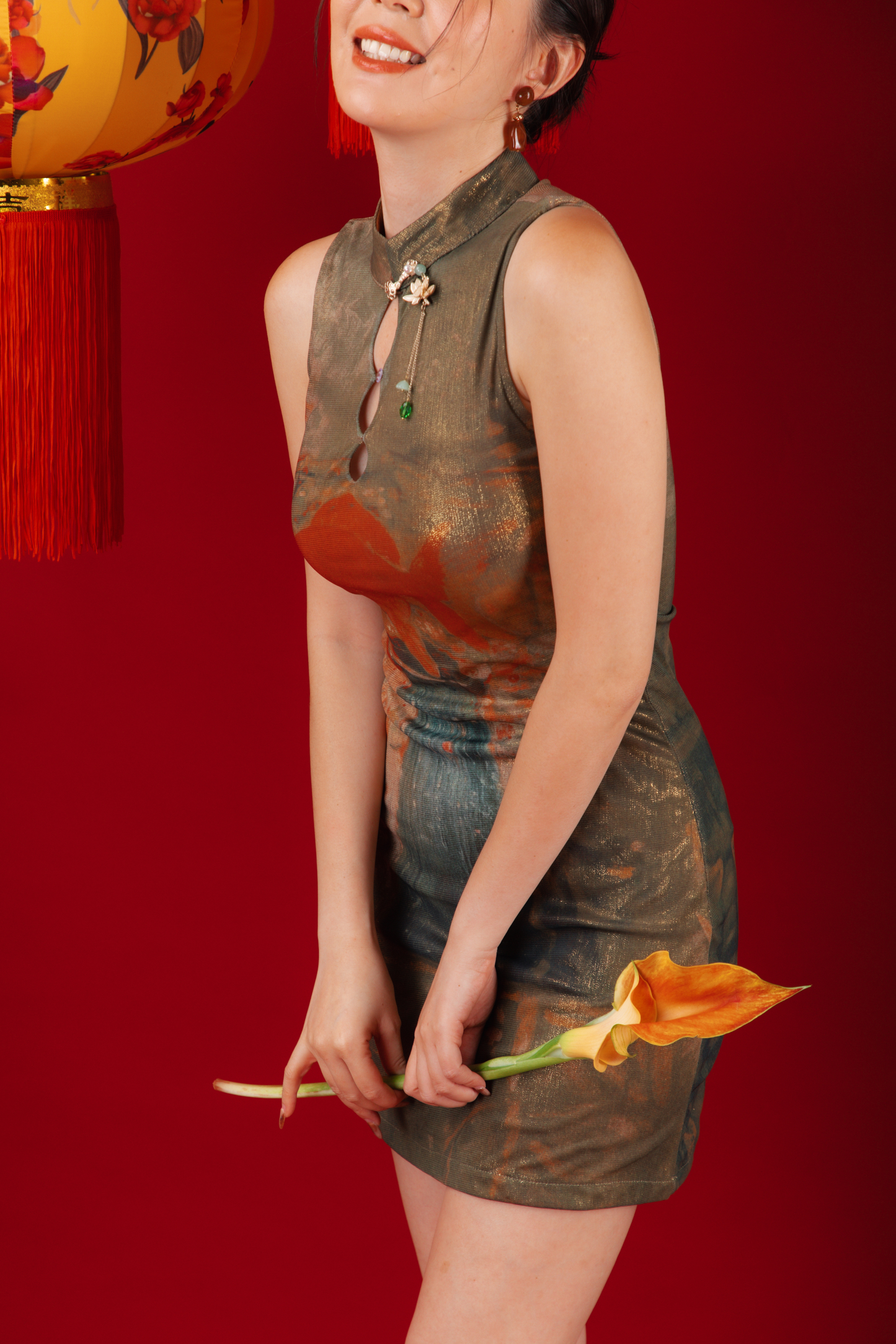 Aurora Koi Mini Cheongsam (In-Stock)