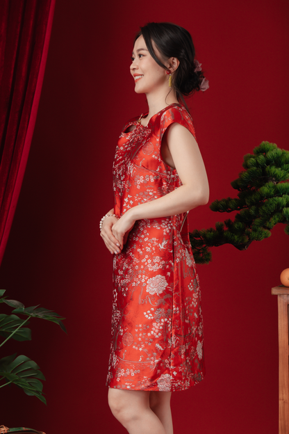 Celina Imperial Jacquard Bloom Dress