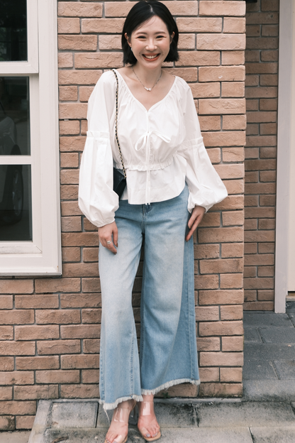 Luna High-Waist Wide Leg Jeans