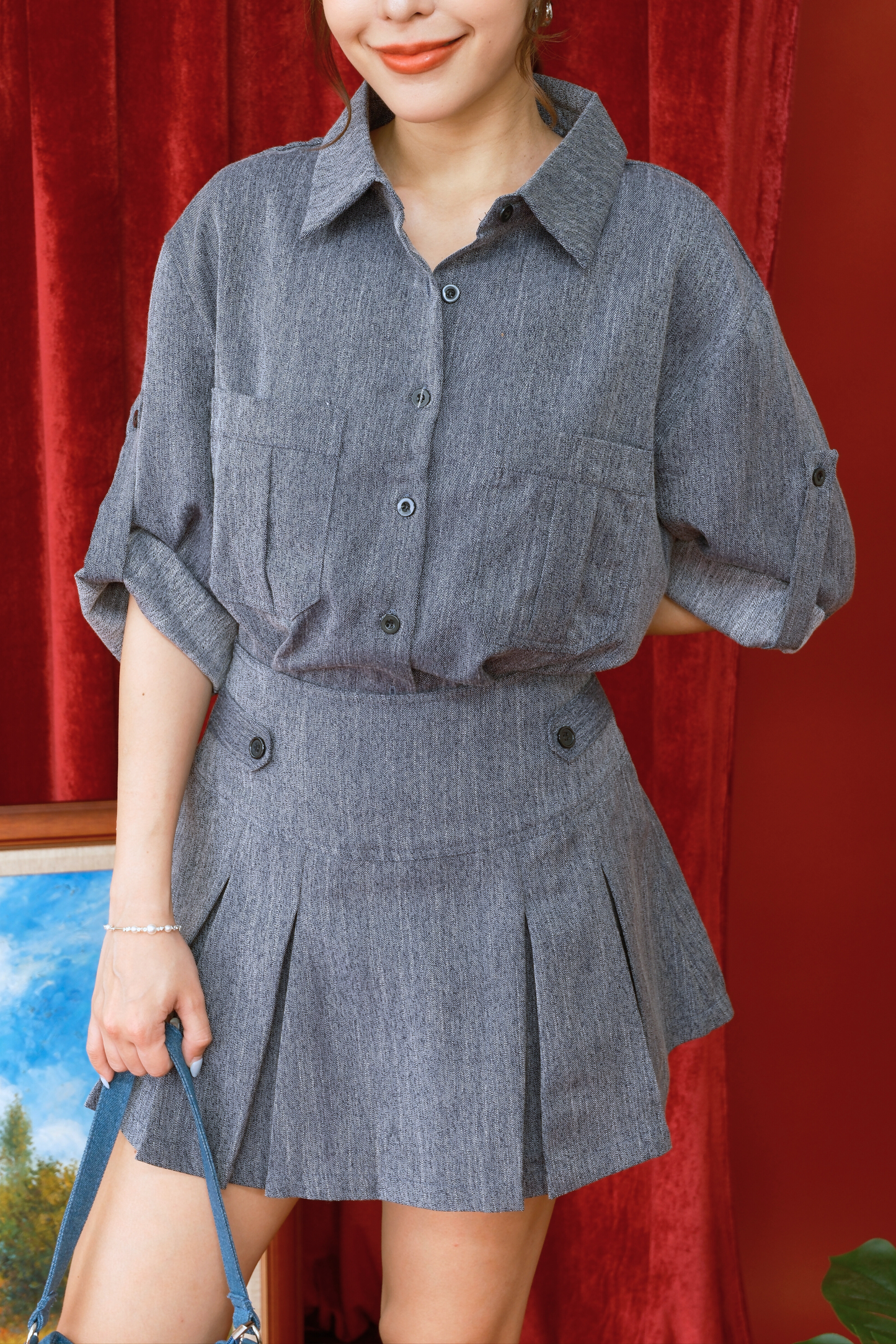 Ashwood Muse Pleated Two-Piece Set