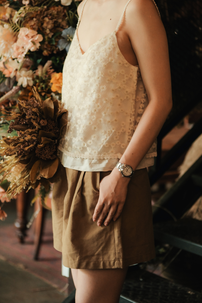 Aveline Embroidered Lace Cami