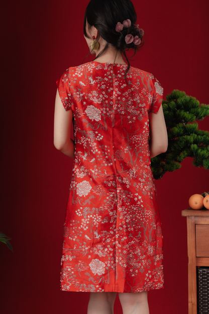 Celina Imperial Jacquard Bloom Dress