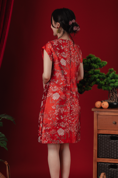 Celina Imperial Jacquard Bloom Dress