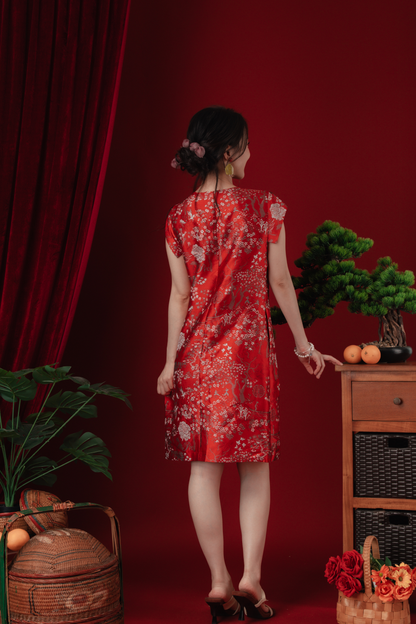 Celina Imperial Jacquard Bloom Dress