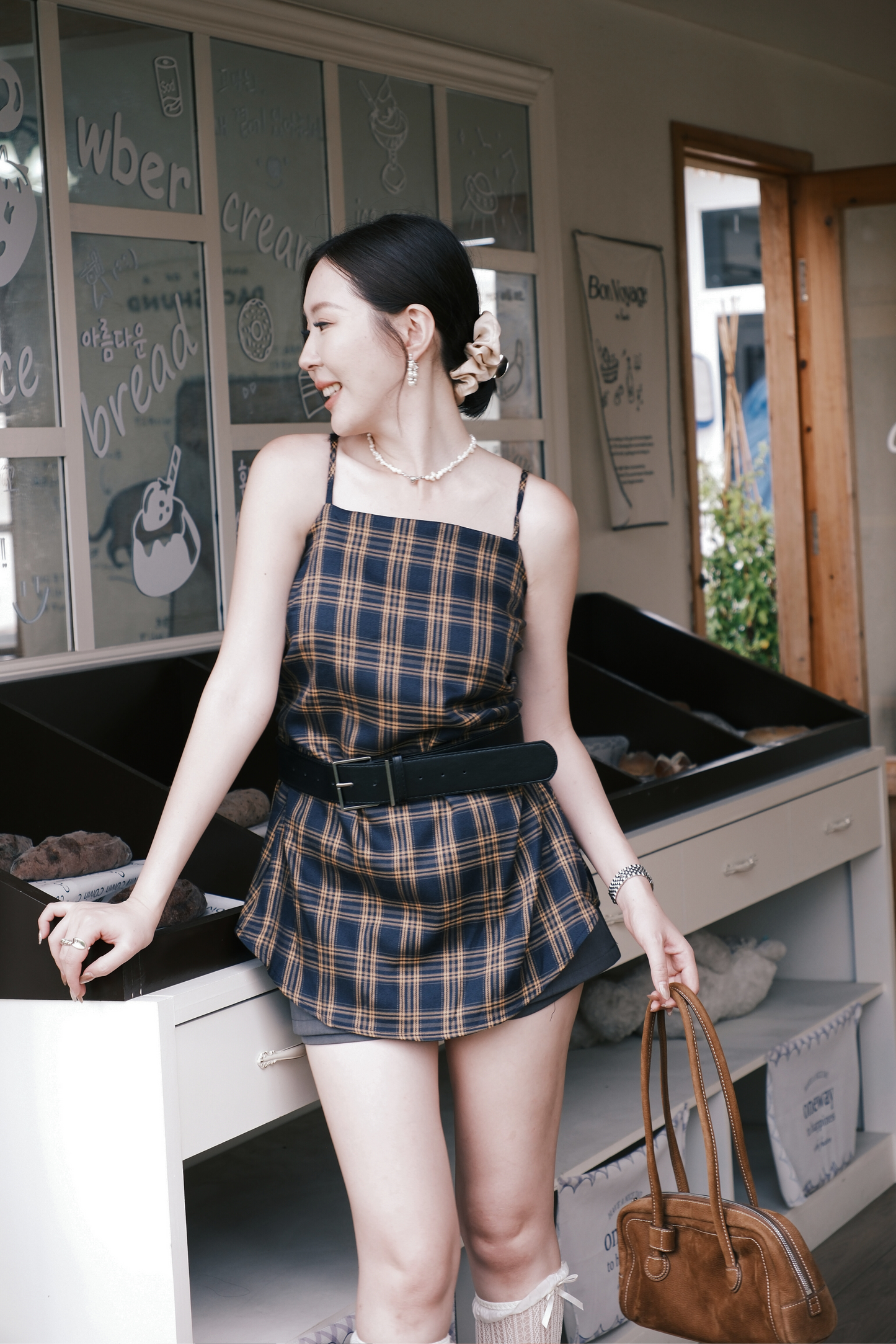 Élise Tartan Cinch Cami