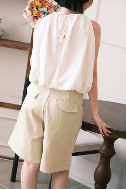 Aurelia Bermuda Shorts in Yellow