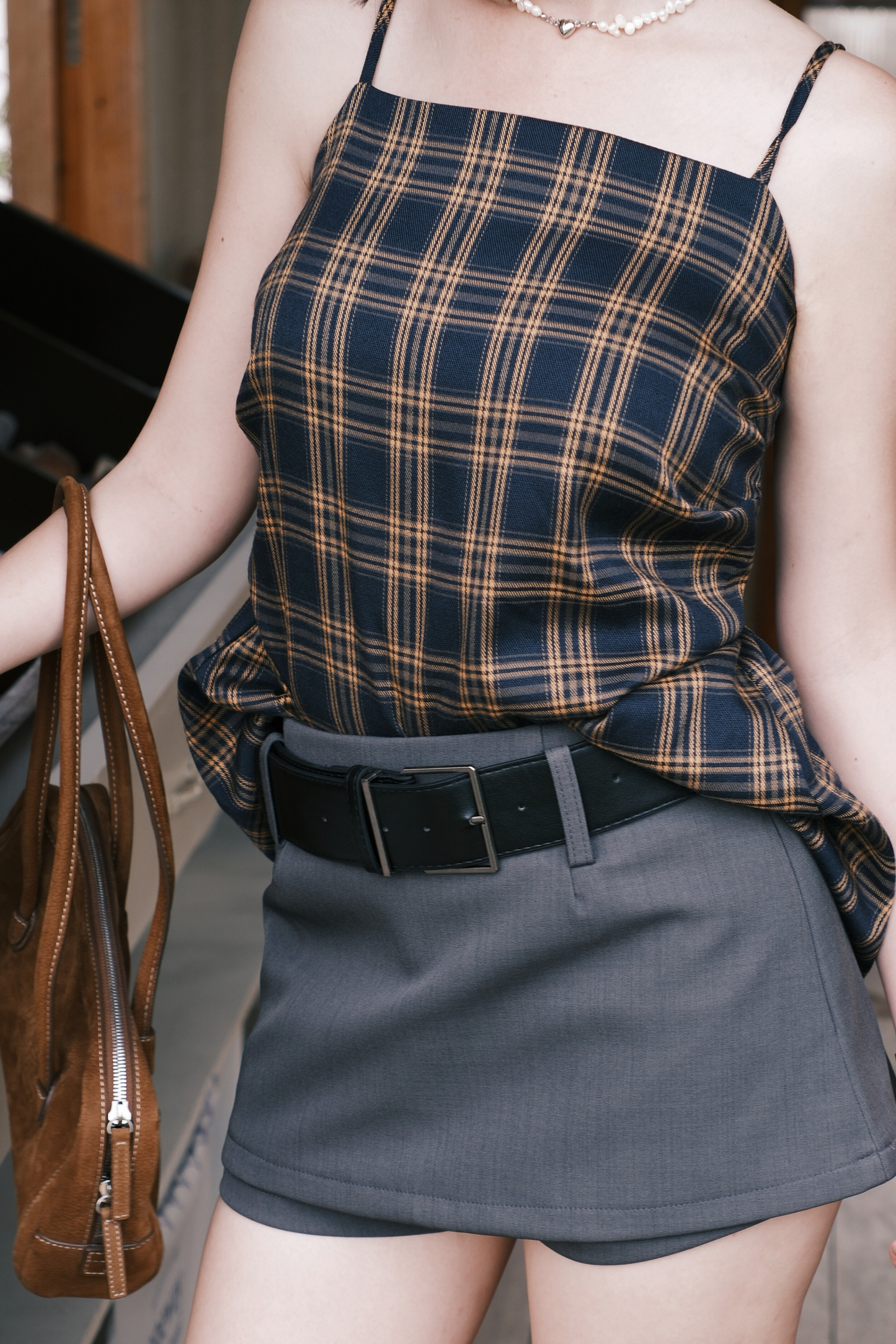 Élise Tartan Cinch Cami