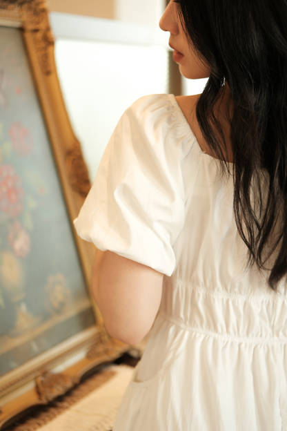 Isla Puff-Sleeve Maxi Dress