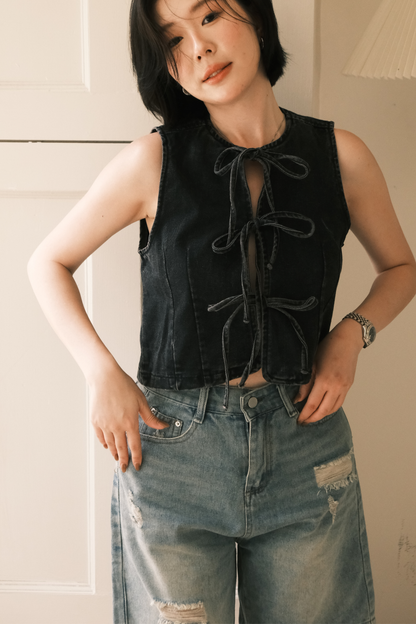 Aria Vintage Cut Denim Shorts