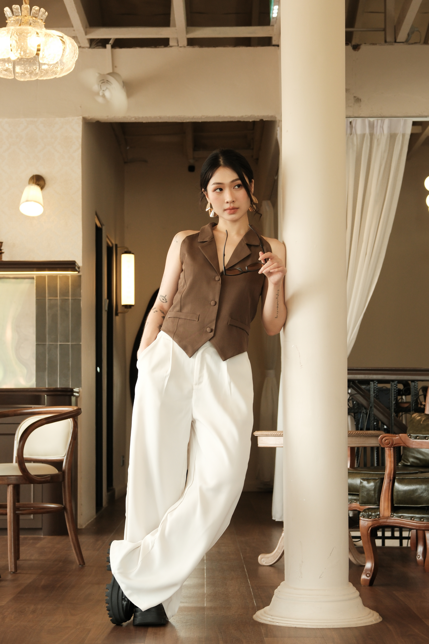 Camille Tailored Vest Top