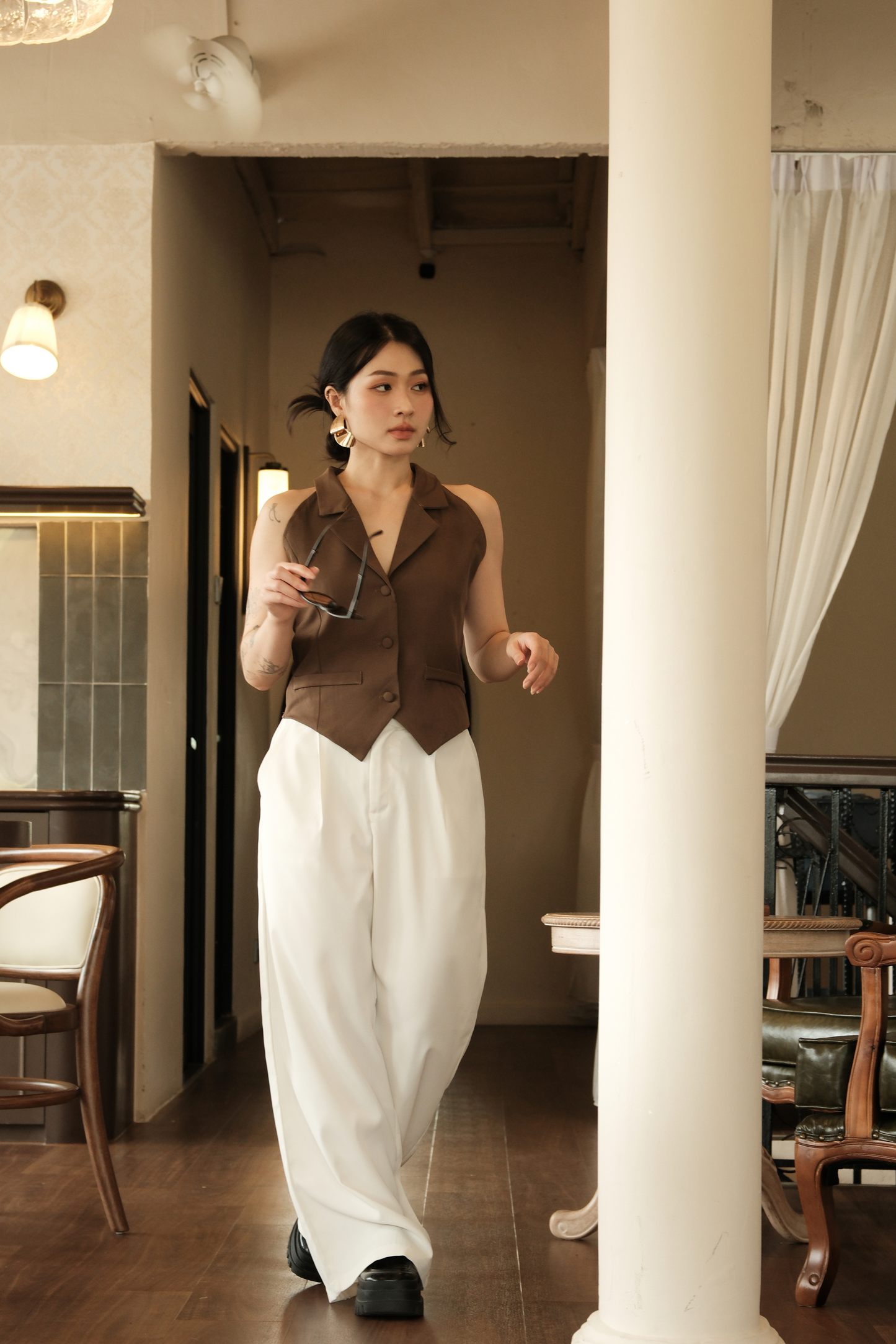 Camille Tailored Vest Top