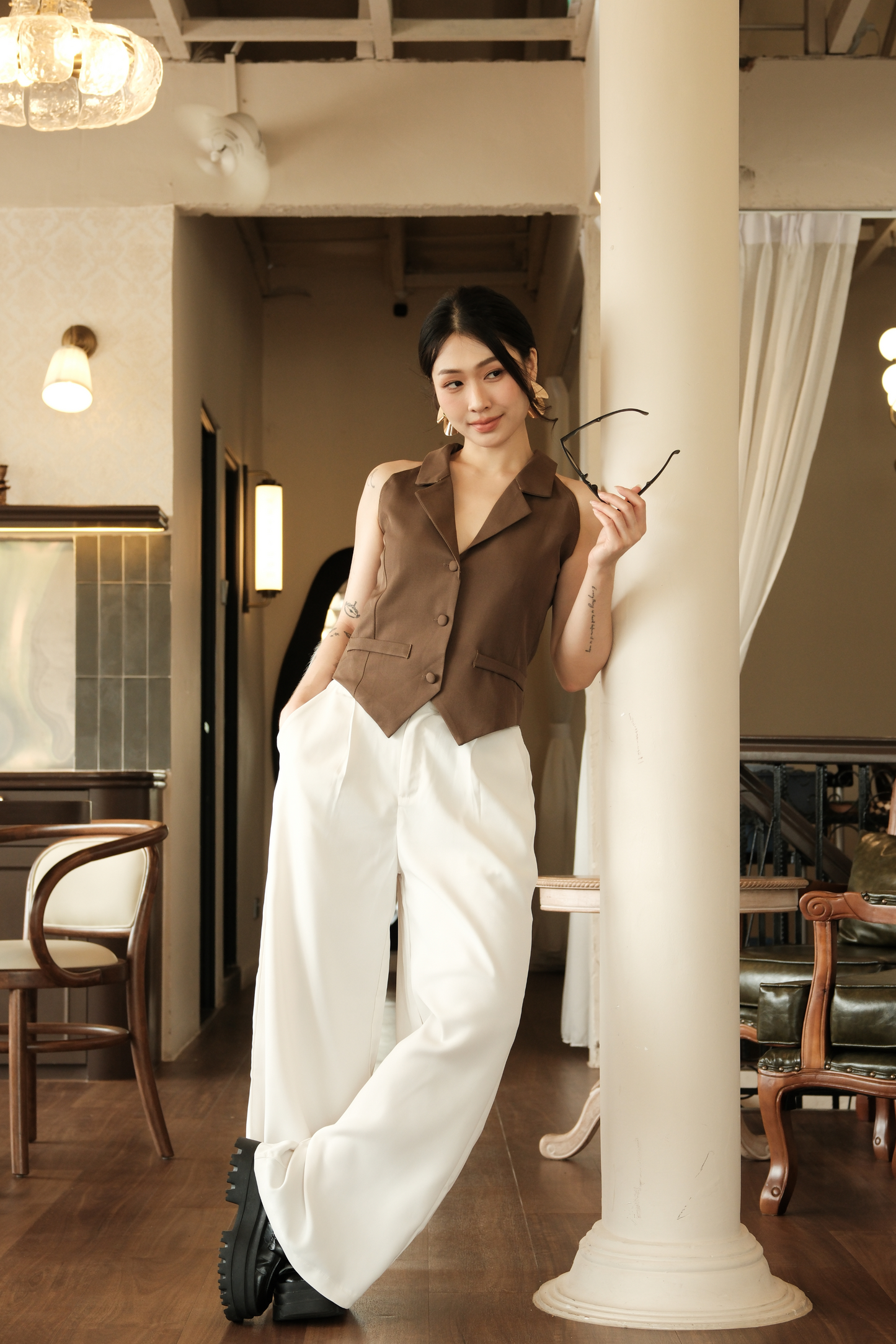 Camille Tailored Vest Top