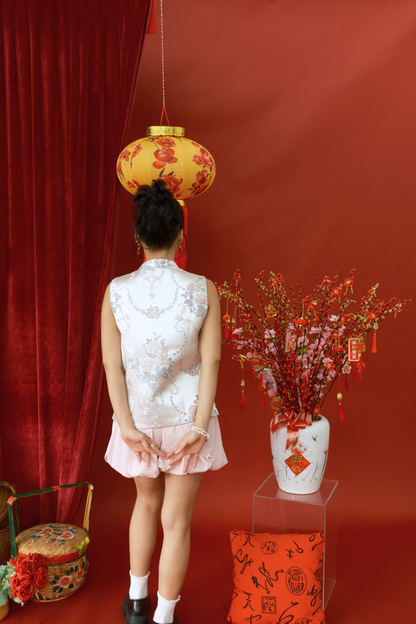 Aurélie Brocade Mandarin Vest