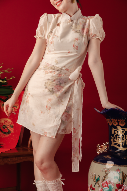 Amelie Blossom Wrap Cheongsam Dress (In-Stock)