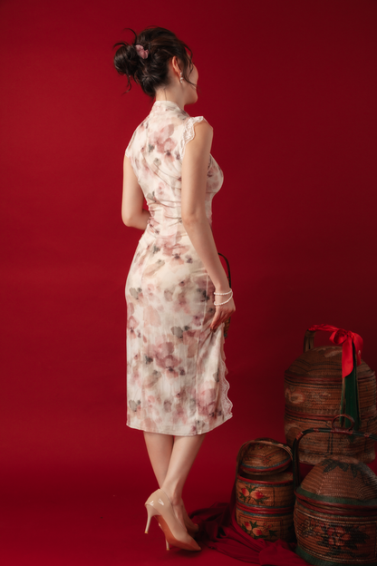 Roselle Bloom Cheongsam Dress