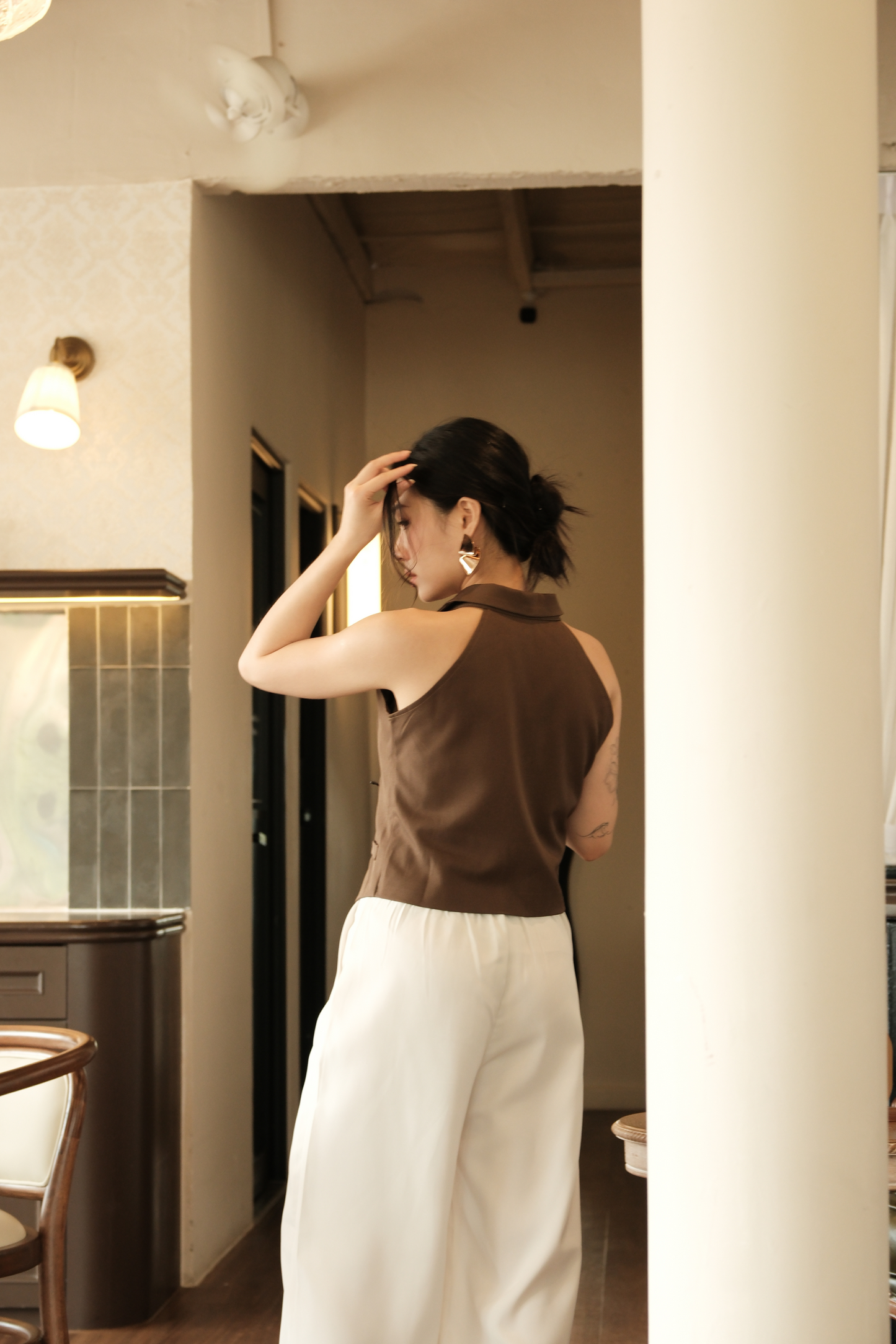 Camille Tailored Vest Top