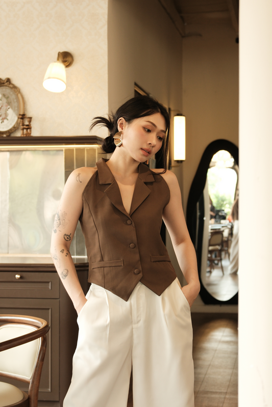 Camille Tailored Vest Top