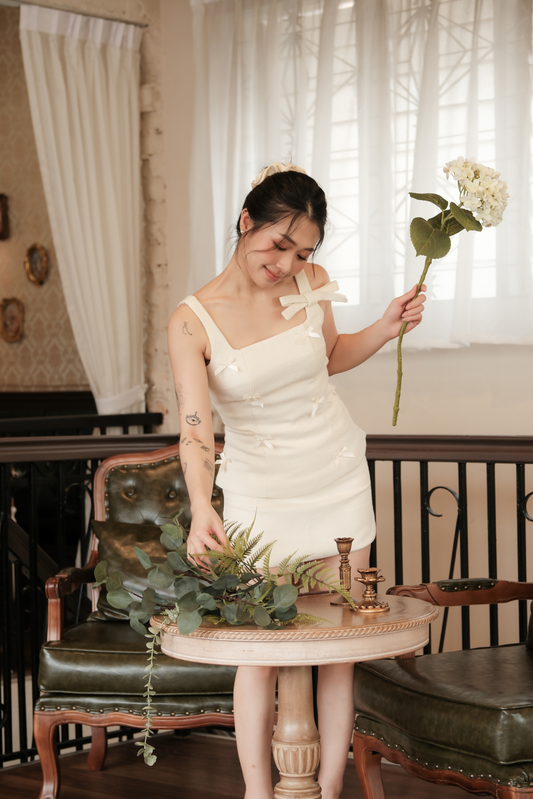 Liliane Bow-Tweed Twinset