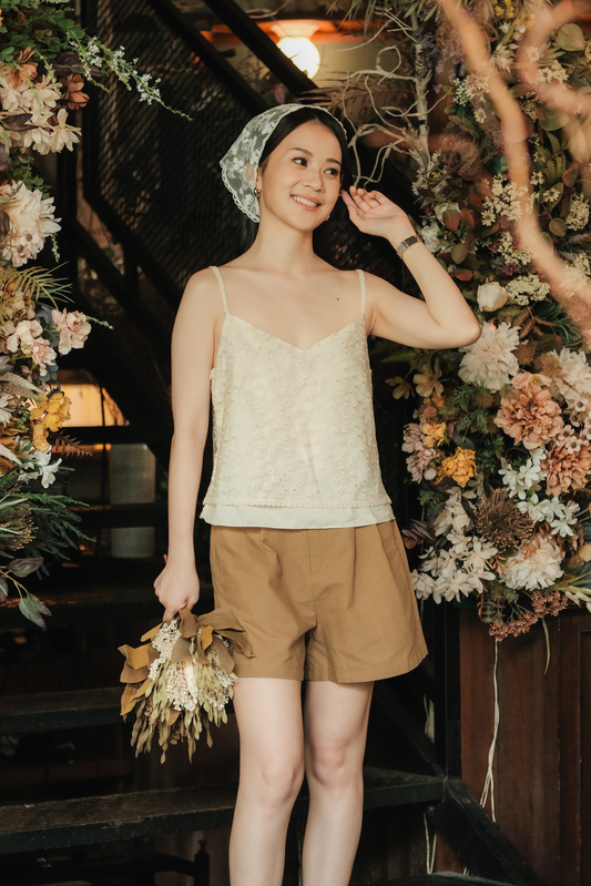 Aveline Embroidered Lace Cami