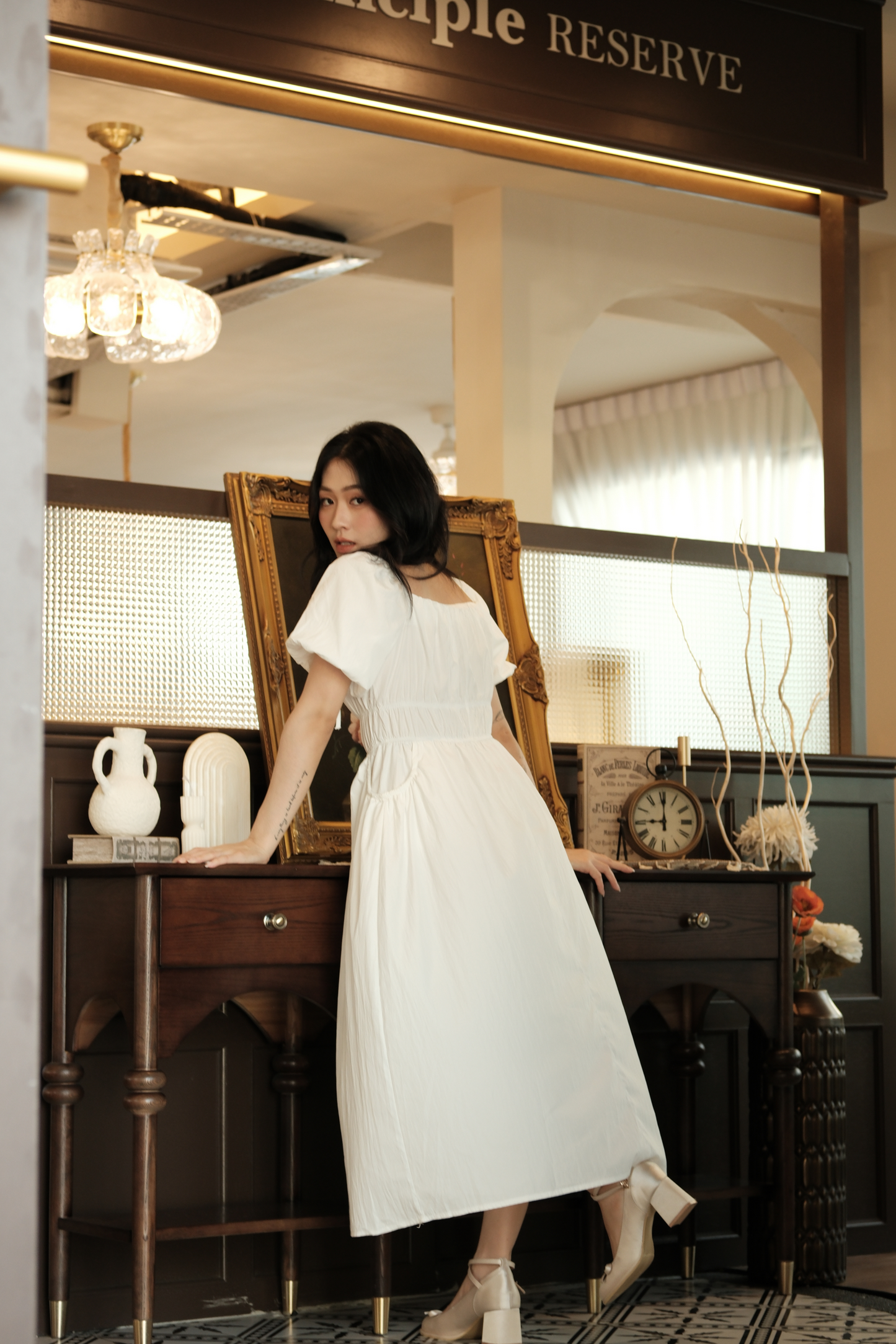 Isla Puff-Sleeve Maxi Dress