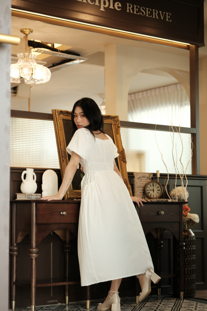 Isla Puff-Sleeve Maxi Dress