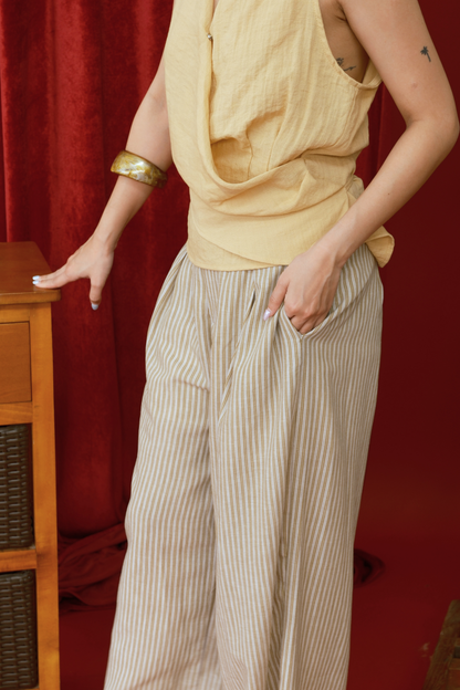 Alba Whisper Linen Palazzo Pants