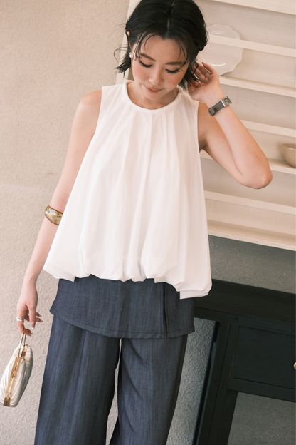 Skye Bubble Top in White