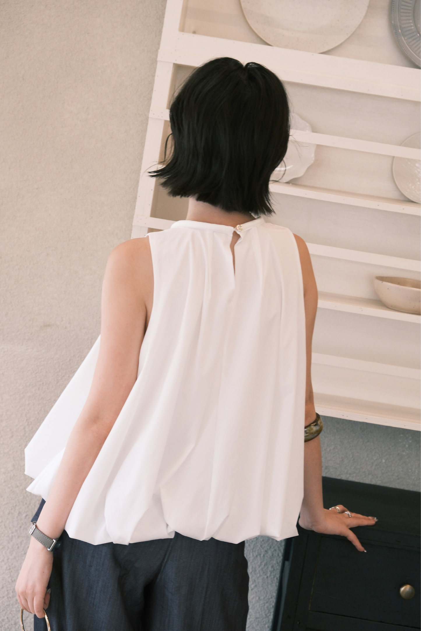 Skye Bubble Top in White