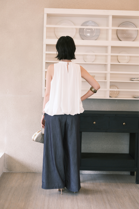 Skye Bubble Top in White