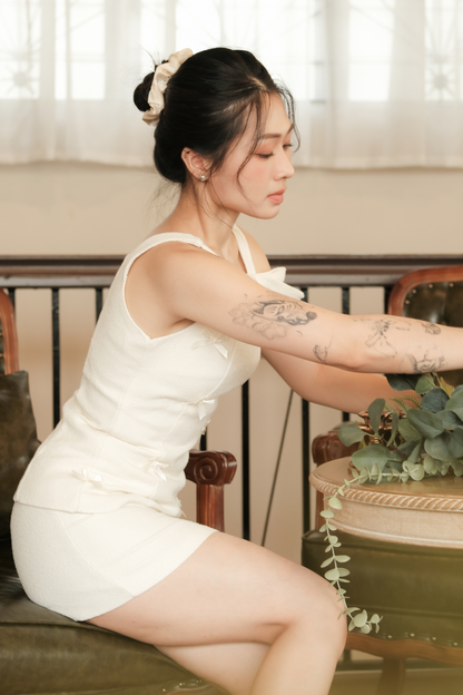 Liliane Bow-Tweed Twinset