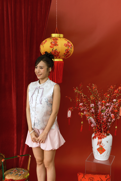 Aurélie Brocade Mandarin Vest