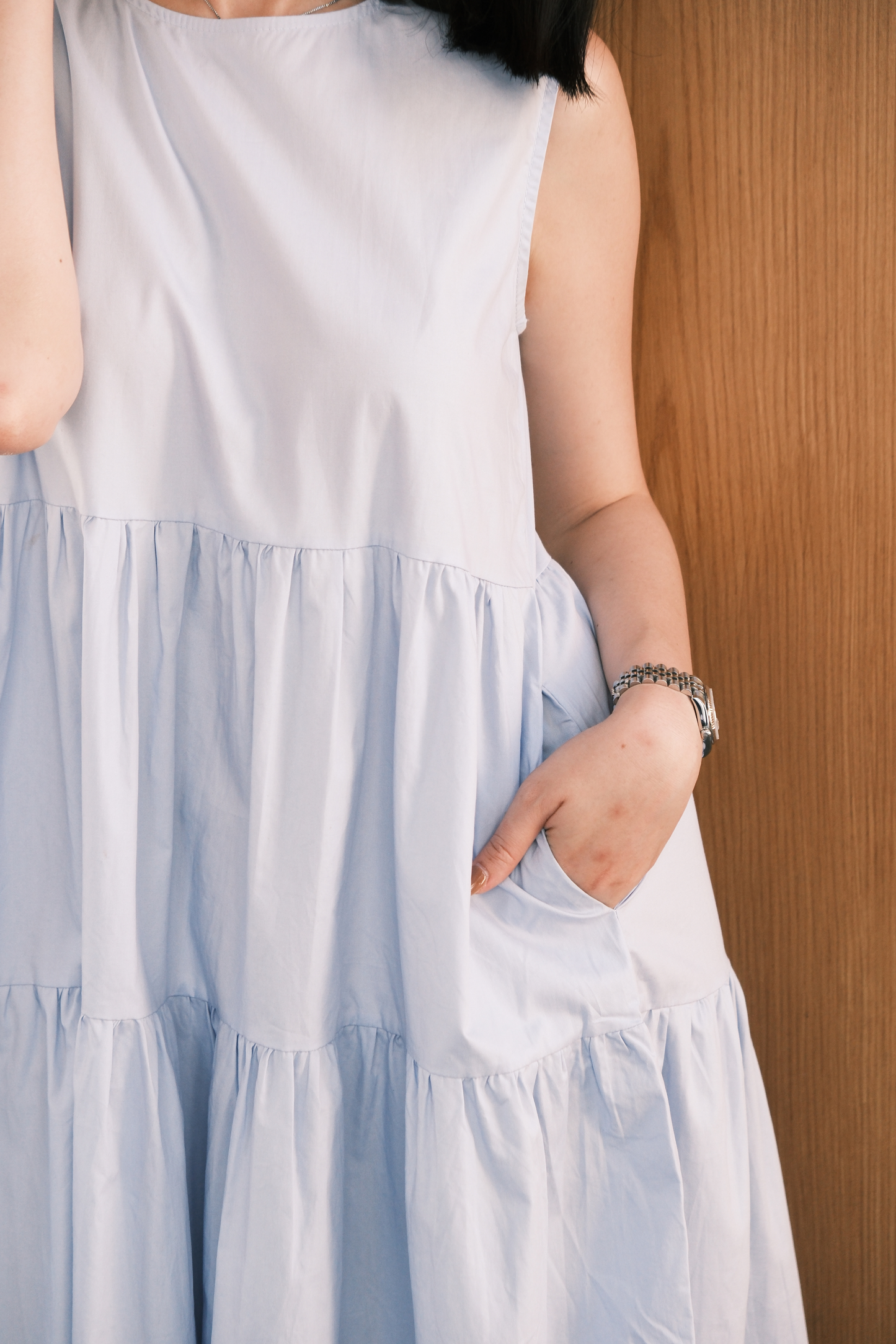 Adele Tiered Sleeveless Maxi Dress