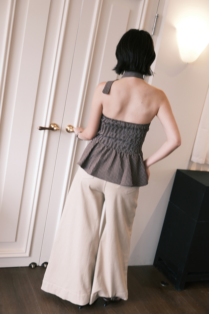 Capri Scarf Top in Coffee