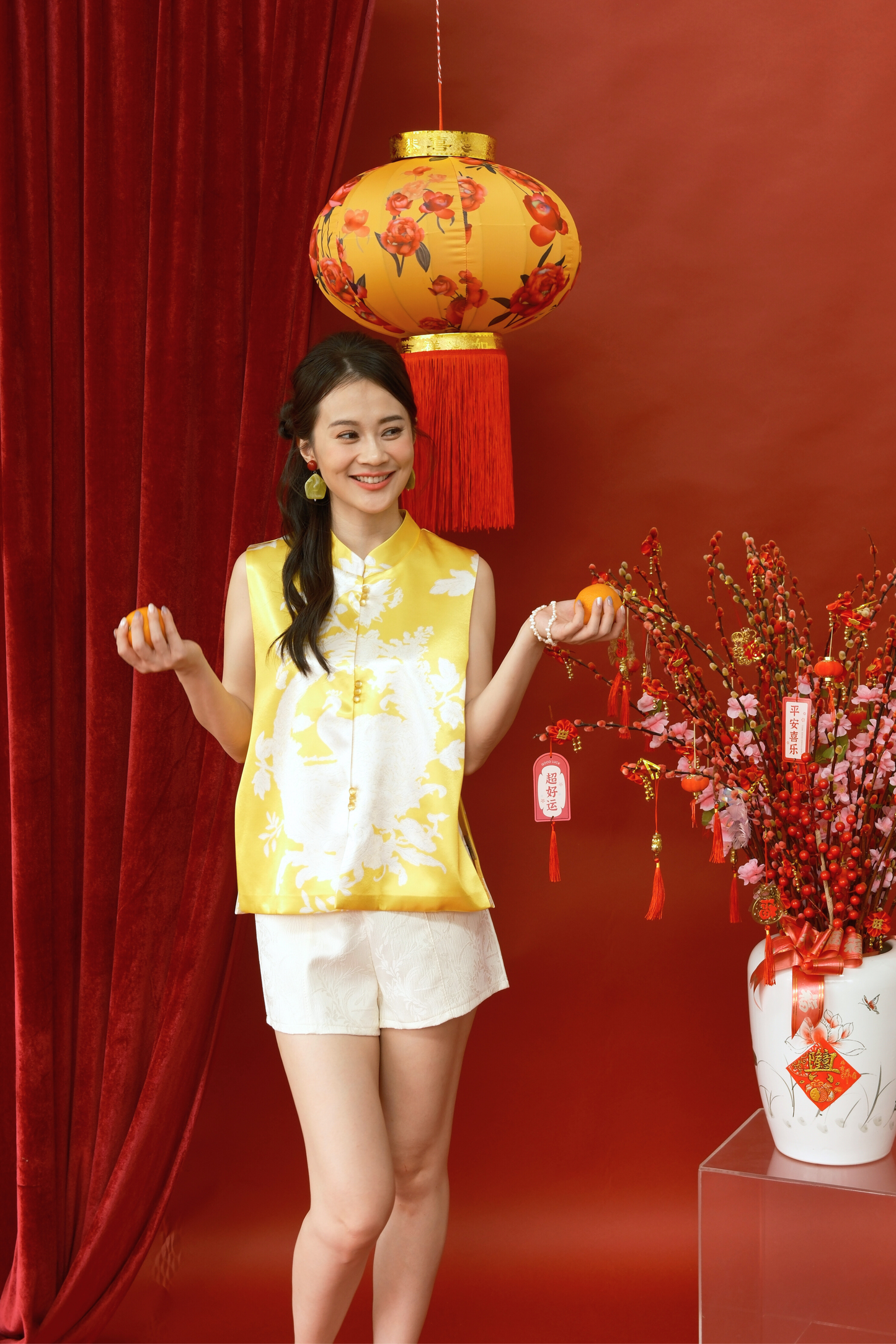 Florence Brocade Mandarin Vest (In-Stock)