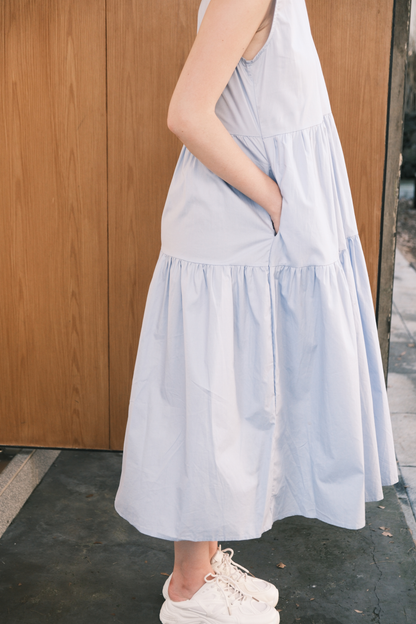 Adele Tiered Sleeveless Maxi Dress