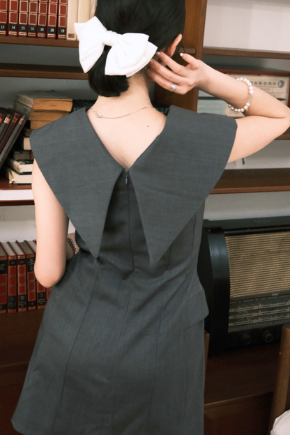 Kaela Structured Collar Mini Dress