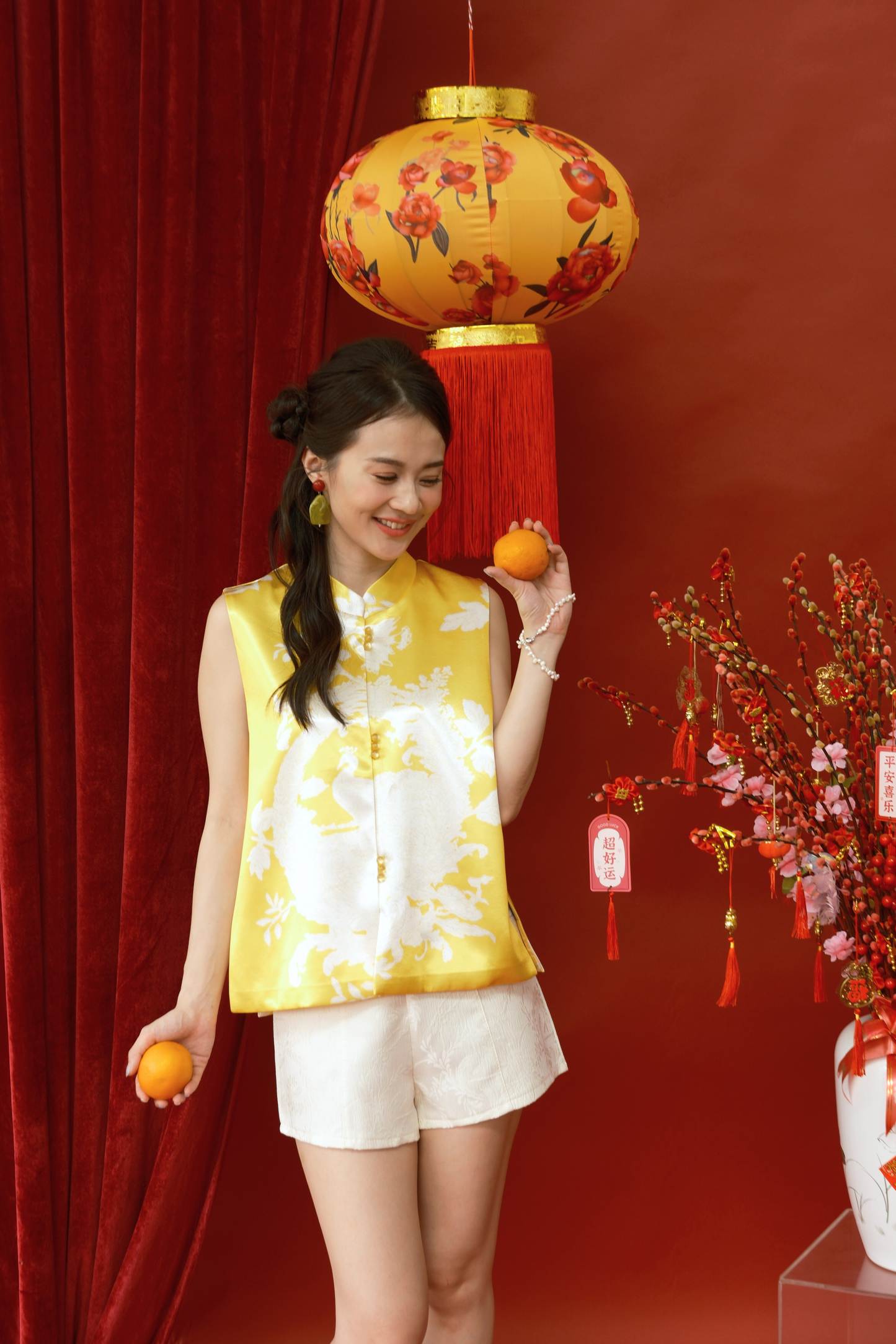 Florence Brocade Mandarin Vest (In-Stock)