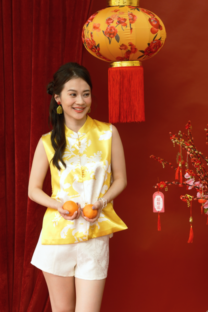 Florence Brocade Mandarin Vest (In-Stock)