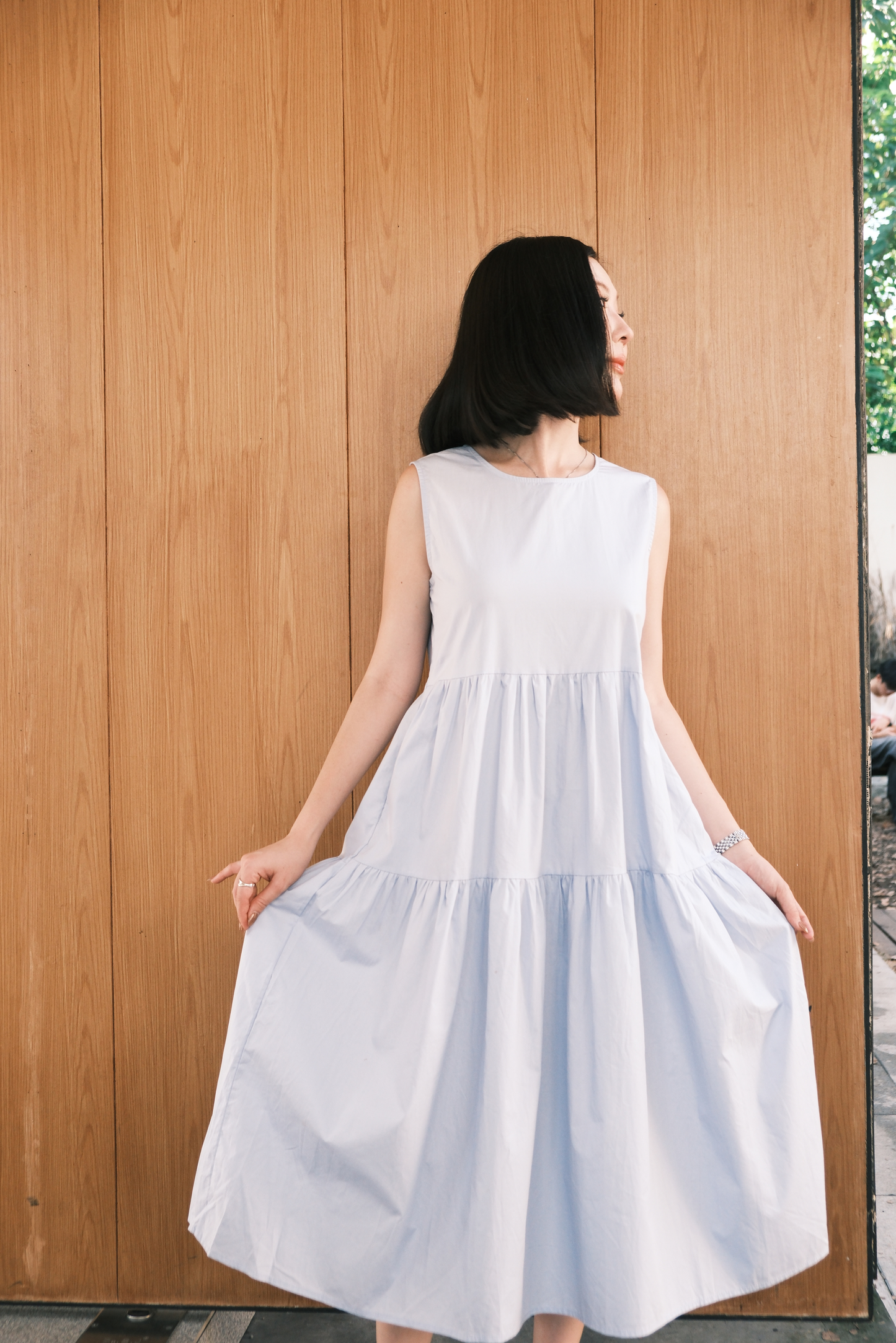 Adele Tiered Sleeveless Maxi Dress