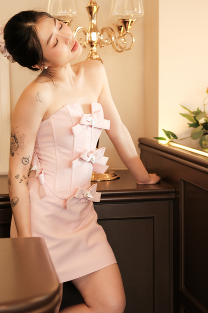 Rosalie Bow-Embellished Two-Piece Set