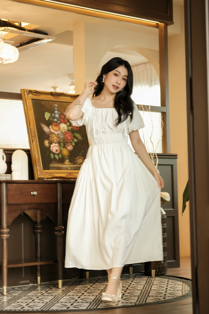 Isla Puff-Sleeve Maxi Dress