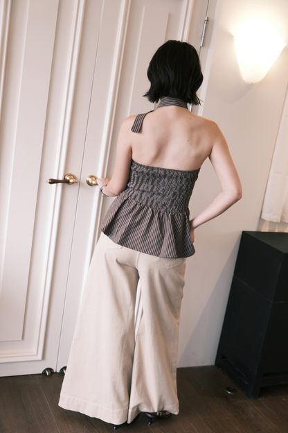 Capri Scarf Top in Coffee