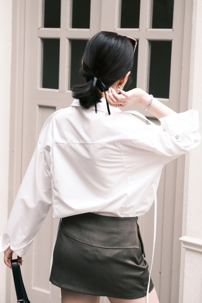 Margaux Tailored Skort in Olive