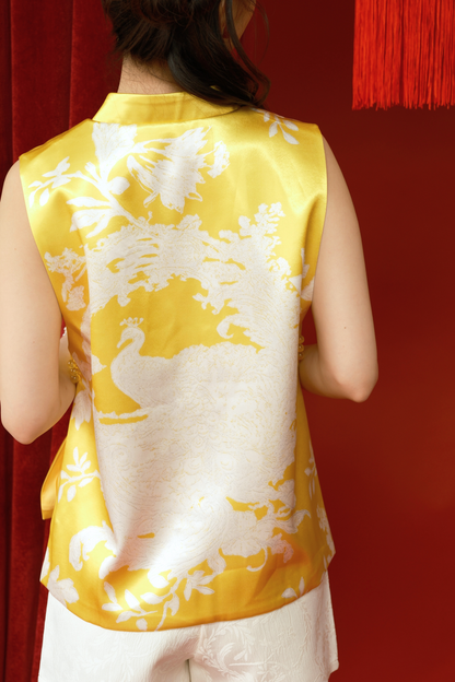 Florence Brocade Mandarin Vest (In-Stock)