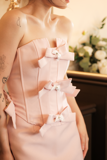 Rosalie Bow-Embellished Two-Piece Set