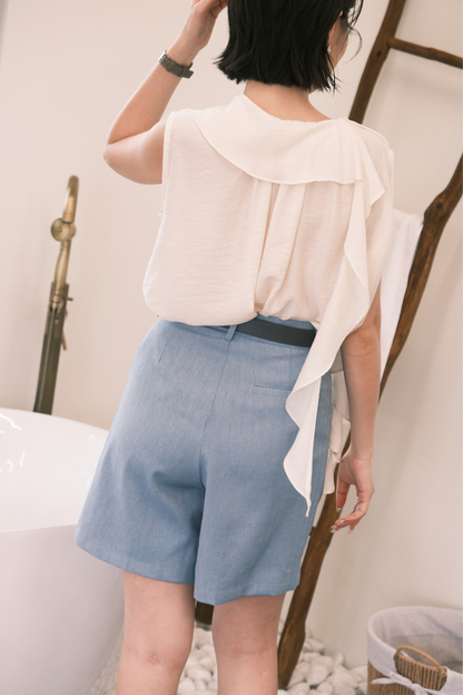 Skye Tailored Shorts in Blue