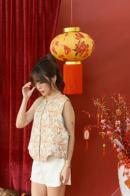 Solène Phoenix Brocade Vest