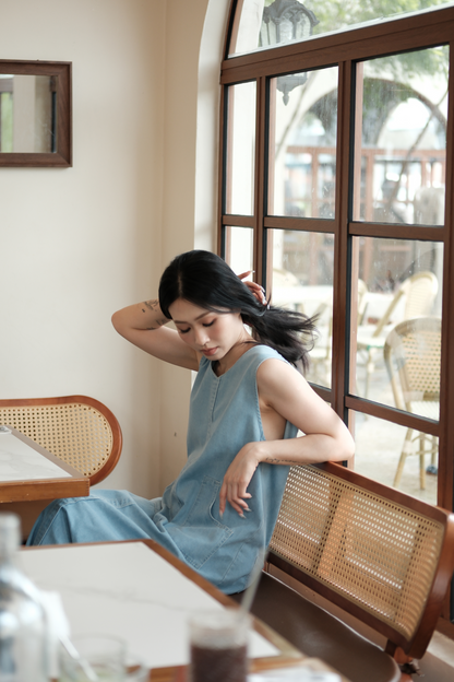 Nico Denim Tank Maxi Dress