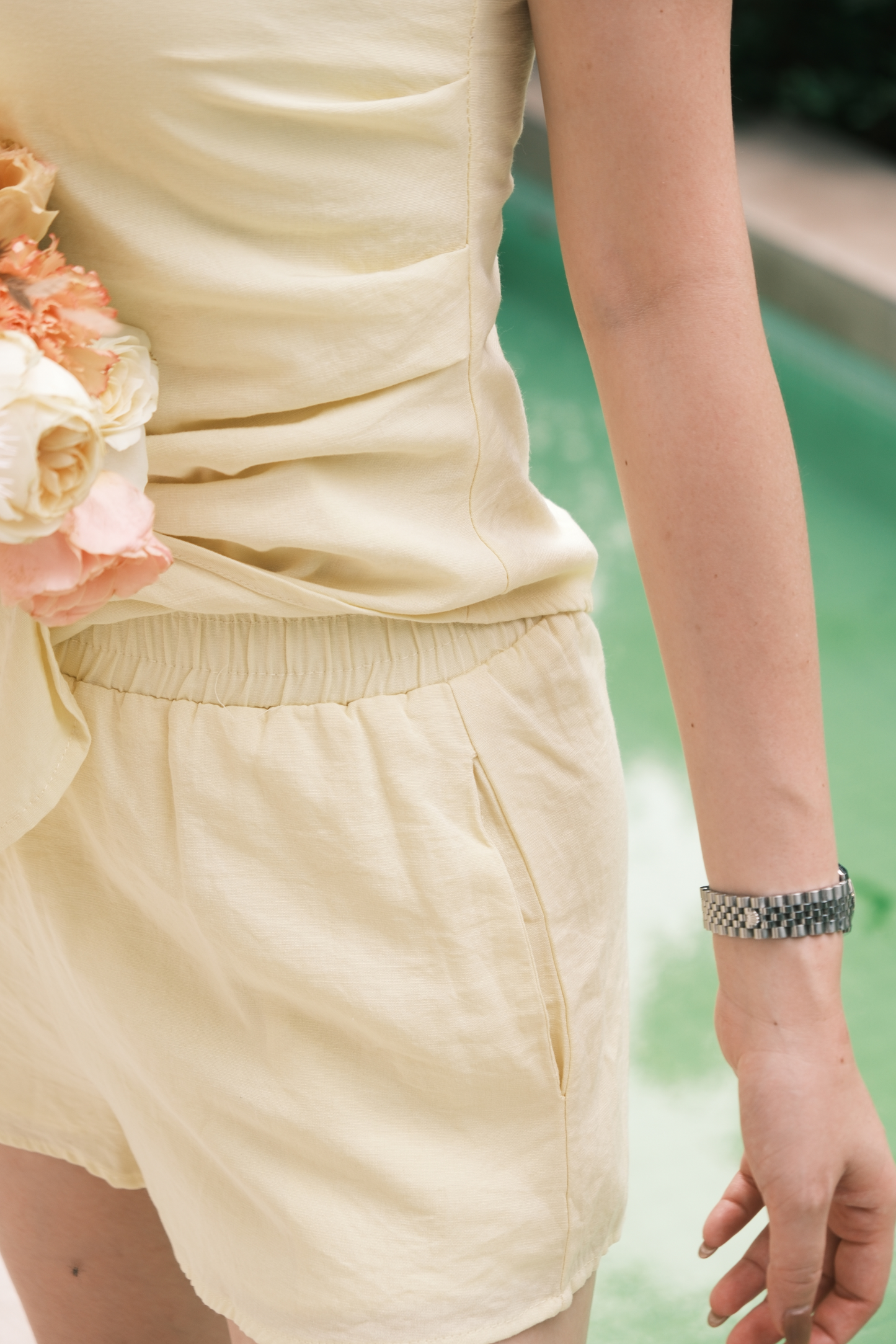 Céline Tube Top & Shorts Set